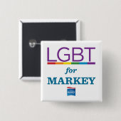 BADGE CARRÉ 5 CM LGBT POUR MARKEY (Devant & derrière)