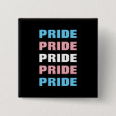 Badge Carré 5 Cm LGBTQ Transgender Pride Customizable Repeated Text (Devant)