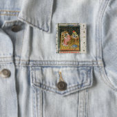 Badge Carré 5 Cm L'histoire de Thamyris, de ` De Claris (En situation)