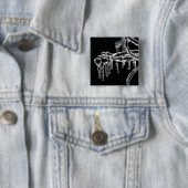 Badge Carré 5 Cm l'hiver (En situation)