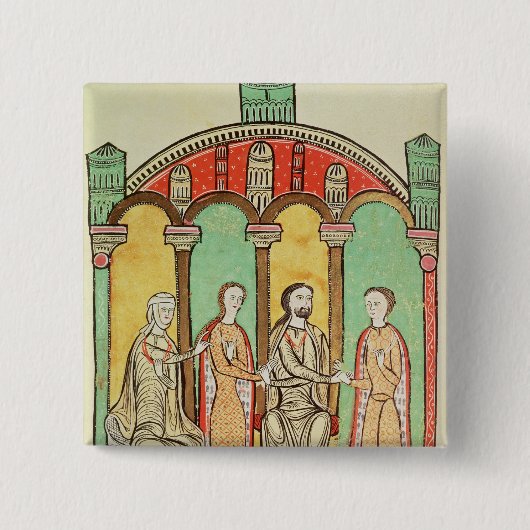 Badge Carré 5 Cm Liber Feudorum (Devant)