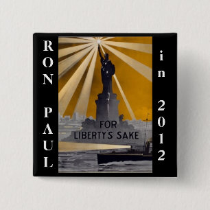 Badge Carré 5 Cm liberté 2012 de Ron Paul