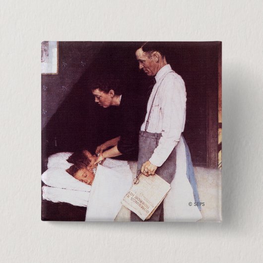 Badge Carré 5 Cm Liberté de la peur (Devant)