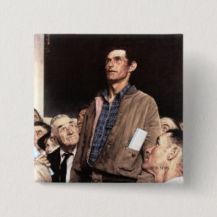 Badge Carré 5 Cm Liberté de parole