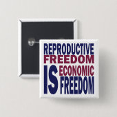 Badge Carré 5 Cm Liberté de reproduction (Devant & derrière)