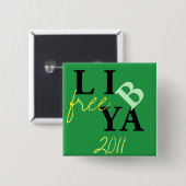 Badge Carré 5 Cm libye libre (Devant & derrière)