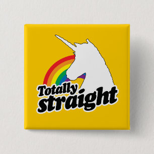 Badge Carré 5 Cm LICORNE TOTALEMENT DROITE - BLANC -.png