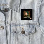 Badge Carré 5 Cm lien im (En situation)