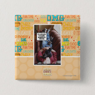 Badge Carré 5 Cm Ligne d'attente pour les soucis