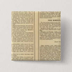 Badge Carré 5 Cm Lignes ferroviaires Union et Central Pacific