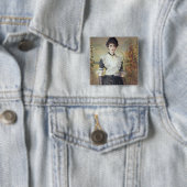 Badge Carré 5 Cm L'IL Penseroso (En situation)