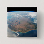 Badge Carré 5 Cm L'Île De Madagascar. (Devant)