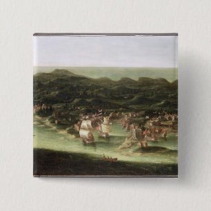 Badge Carré 5 Cm L'île des Barbade, c.1694 (huile sur la toile)