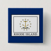 Badge Carré 5 Cm L'île Rhode (Devant)
