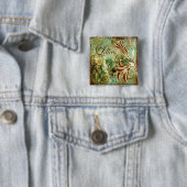 Badge Carré 5 Cm Lillies (En situation)