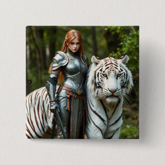 Badge Carré 5 Cm Lily et Shrock