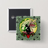 Badge Carré 5 Cm Lily Shadow Fairy (Devant & derrière)
