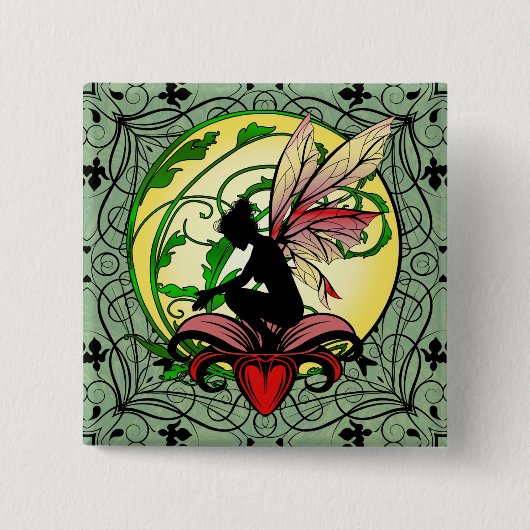 Badge Carré 5 Cm Lily Shadow Fairy (Devant)