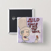 Badge Carré 5 Cm Lincoln est audacieux ! (Devant & derrière)