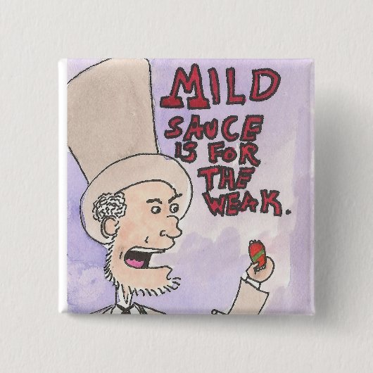 Badge Carré 5 Cm Lincoln est audacieux ! (Devant)