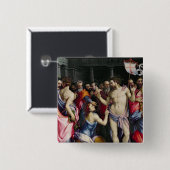 Badge Carré 5 Cm L'incrédulité de St Thomas, c.1547 (Devant & derrière)