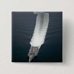 Badge Carré 5 Cm L'indépendance littorale 2 de bateau de combat