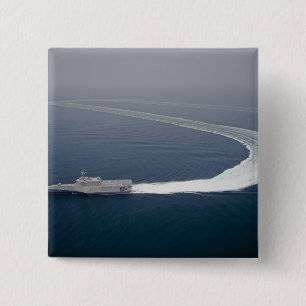 Badge Carré 5 Cm L'indépendance littorale 4 de bateau de combat