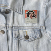 Badge Carré 5 Cm L'infirmière est mon nom (En situation)