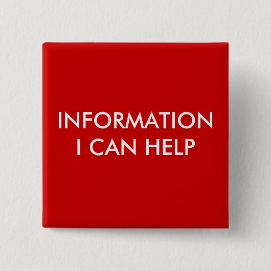 BADGE CARRÉ 5 CM L'INFORMATION (Devant)