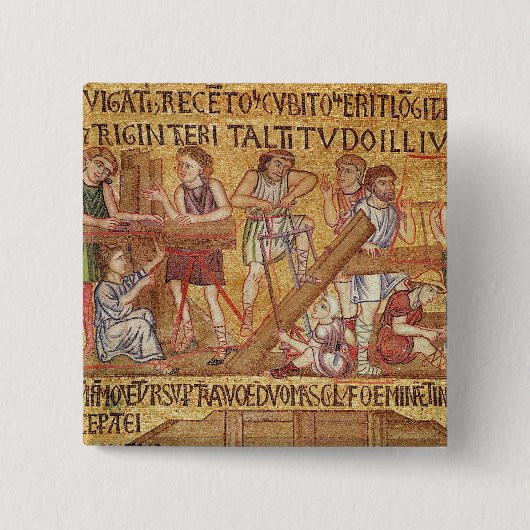 Badge Carré 5 Cm L'inondation, de l'oreillette, détail de (Devant)