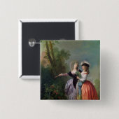 Badge Carré 5 Cm L'intermédiaire, 1780 (Devant & derrière)