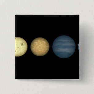 Badge Carré 5 Cm L'interprétation d'un artiste comparant les nains