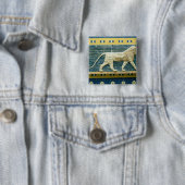 Badge Carré 5 Cm Lion représentant Ishtar (En situation)