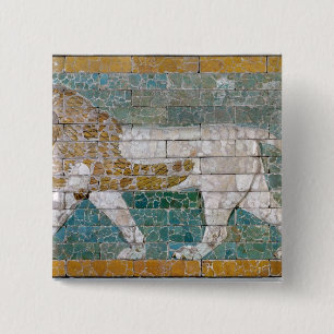Badge Carré 5 Cm Lion représentant Ishtar
