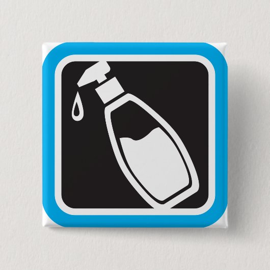 Badge Carré 5 Cm Liquid Soap Dispenser Pump Bottle Icon (Devant)