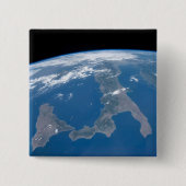 Badge Carré 5 Cm L'Italie Et Sa Sicile. (Devant)