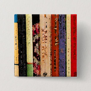 Badge Carré 5 Cm Livres