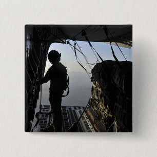 Badge Carré 5 Cm Loadmaster de l'Armée de l'Air d'USA