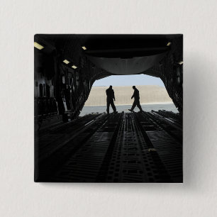 Badge Carré 5 Cm Loadmasters de C-17A Globemaster III