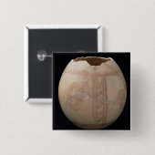 Badge Carré 5 Cm L'oeuf d'autruche a coupé sous forme de vase de (Devant & derrière)
