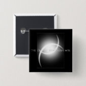 Badge Carré 5 Cm logo/bouton (Devant & derrière)