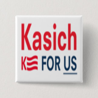 Badge Carré 5 Cm Logo de Kasich pour nous