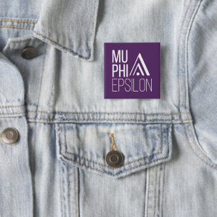 Badge Carré 5 Cm Logo de Mu Phi Epsilon