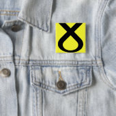 Badge Carré 5 Cm Logo SNP (En situation)