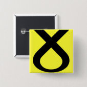 Badge Carré 5 Cm Logo SNP (Devant & derrière)