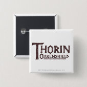 Badge Carré 5 Cm Logo THORIN OAKENSHIELD™ Brown (Devant & derrière)