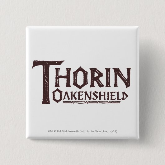 Badge Carré 5 Cm Logo THORIN OAKENSHIELD™ Brown (Devant)