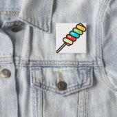 Badge Carré 5 Cm lollipop (En situation)