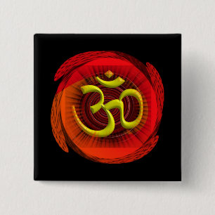 BADGE CARRÉ 5 CM L'OM 1