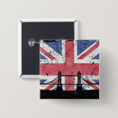 Badge Carré 5 Cm Londres (Devant & derrière)